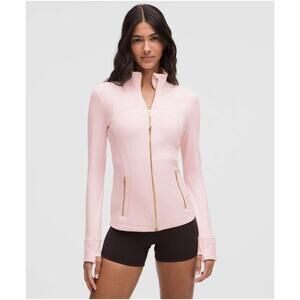 NWT Lululemon Define Jacket Nulu Blissful Pink & Gold Athleisure Size 12